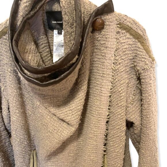 Isabel Marant Women’s wrap Sweater with button cowl neck  |Size: 1| - Picture 8 of 13